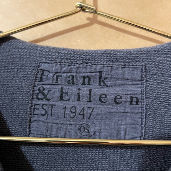 Frank & Eileen | Audrey Funnel Neck Capelet Pullover Sweatshirt Grey One Size - Picture 2 of 8